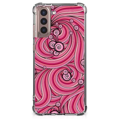 Samsung Galaxy S21 Plus Back Cover Swirl Pink Samsung Galaxy S21 Plus Back Cover Swirl Pink