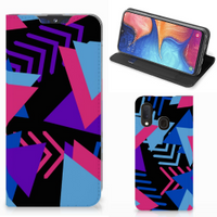 Samsung Galaxy A20e Stand Case Funky Triangle - thumbnail
