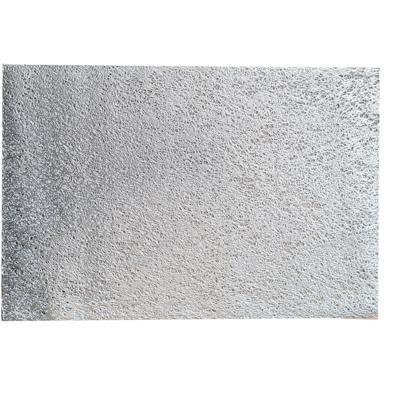 Zeller diner tafel placemats - gevlochten - glanzend zilver - rechthoekig - 30 x 45 cm