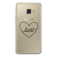 Best heart black: Samsung Galaxy A3 (2016) Transparant Hoesje