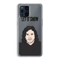 Let It Snow: Oppo Find X3 Transparant Hoesje