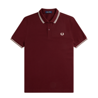 Fred Perry - Twin Tipped Poloshirt - Oxblood/ Ecru