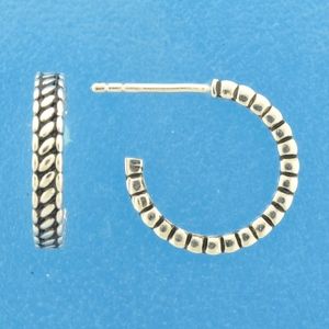 TFT Stekercreolen Oxi Zilver Geoxideerd Glanzend