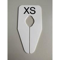 Maataanduider ovaal wit/zwart XS