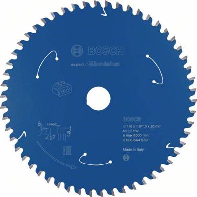 Bosch Accessories Kreissägeblatt Ø 165x20x1,8mm 54 HLTCG HM Expert for Aluminium 2608644539 Cirkelzaagblad 165 x 20 mm Aantal tanden: 54 1 stuk(s)