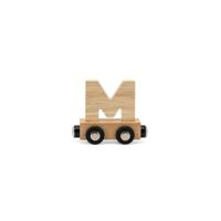 Tryco houten trein letter naturel-M