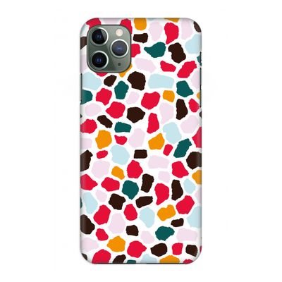 Colored Giraffe: Volledig geprint iPhone 11 Pro Max Hoesje