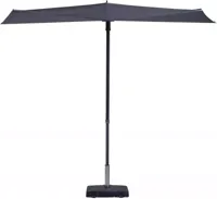 Madison parasol sun wave 270x150cm grey