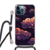 Patroon Wolken: iPhone 13 Pro Max Transparant Hoesje met koord