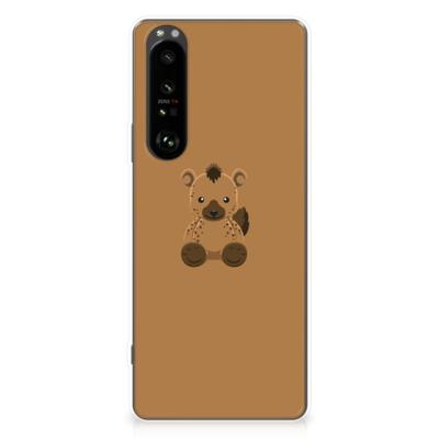 Sony Xperia 1 III Telefoonhoesje met Naam Baby Hyena
