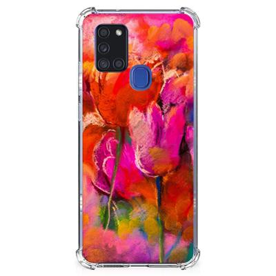 Back Cover Samsung Galaxy A21s Tulips Back Cover Samsung Galaxy A21s Tulips