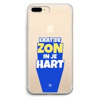 Laat de zon in je hart: iPhone 7 Plus Transparant Hoesje