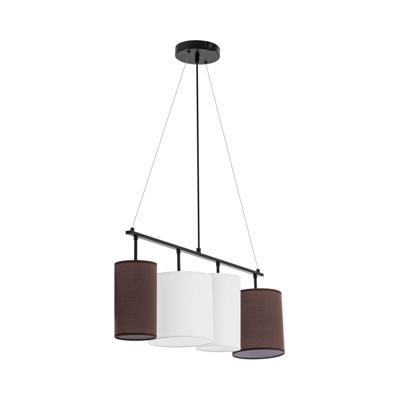 Hanglamp - 4 lichtbronnen - Stoffen kappen