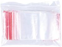 OFFICE products gripsealzakje, transparant, pak van 100 stuks, 70 x 100 mm