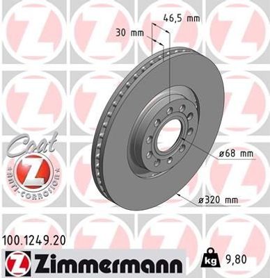 Remschijf Coat Z 100124920