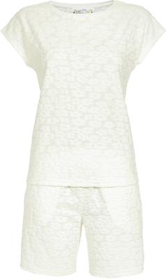 Zachte badstof shortama wit