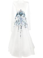 Saiid Kobeisy robe en tulle à ornements - Blanc