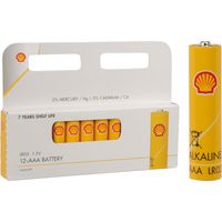 Batterijen Shell - AAA type - 12x stuks - Alkaline   -
