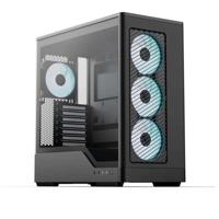 PC-behuizing (zonder voeding) - AEROCOOL - D520A-BK V1 - Mid-tower - ATX-vormfactor - 4x120mm A-RGB - Zwart