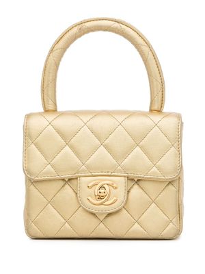 CHANEL Pre-Owned mini sac à main à rabat (1992) - Or