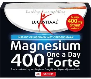 Lucovitaal Magnesium Citraat Poeder 400mg Forte - 60 Sachets