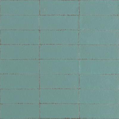Ragno Glace RAEY Wandtegel 075X200 Turchese 9mm Glans