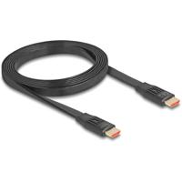 Delock 81002 HDMI-kabel HDMI Aansluitkabel HDMI-A-stekker 2 m Zwart 8K UHD, Vergulde steekcontacten, eARC