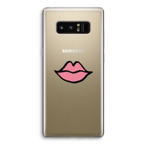 Kusje: Samsung Galaxy Note 8 Transparant Hoesje