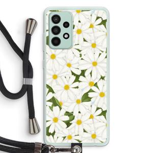 Summer Daisies: Samsung Galaxy A52s 5G Transparant Hoesje met koord