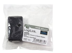 LogiLink AH0006 HDMI Adapter [1x HDMI-bus - 1x HDMI-bus] Zwart