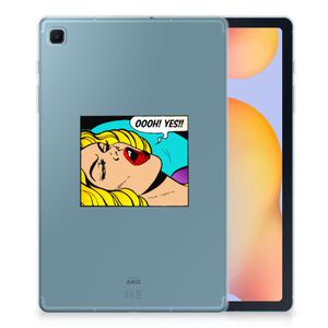 Samsung Galaxy Tab S6 Lite | S6 Lite (2022) Leuke Siliconen Hoes Popart Oh Yes