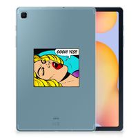 Samsung Galaxy Tab S6 Lite | S6 Lite (2022) Leuke Siliconen Hoes Popart Oh Yes - thumbnail