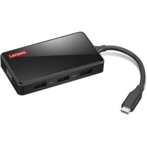 Lenovo GX91M73945 laptop dock & poortreplicator Bedraad USB 3.2 Gen 1 (3.1 Gen 1) Type-C Zwart