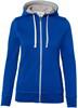 Hakro 255 Women's hooded jacket Bonded - Royal Blue/Silver - S