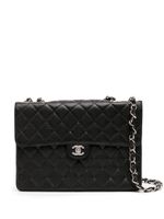 CHANEL Pre-Owned sac porté épaule Classic Flap Jumbo à rabat (2002) - Noir - thumbnail