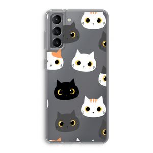 Katten: Samsung Galaxy S21 Transparant Hoesje