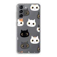 Katten: Samsung Galaxy S21 Transparant Hoesje