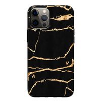 Gouden marmer: iPhone 12 Tough Case