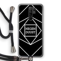 Negenduust geometrisch: Xiaomi Redmi 9 Transparant Hoesje met koord