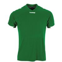 Hummel 110007K Fyn Shirt Kids - Green-White - 164 - thumbnail