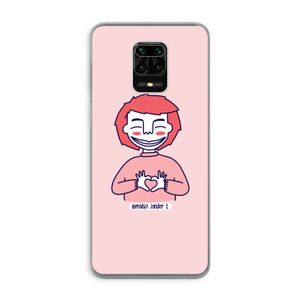 Hartje: Xiaomi Redmi Note 9 Pro Transparant Hoesje