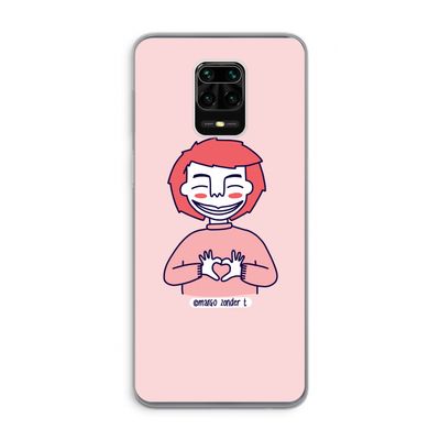 Hartje: Xiaomi Redmi Note 9 Pro Transparant Hoesje