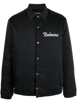Nahmias surchemise à slogan imprimé - Noir