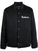 Nahmias surchemise à slogan imprimé - Noir Nahmias surchemise à slogan imprimé - Noir