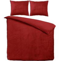 Zavelo Dekbedovertrek Velvet Comfort Rood-2-persoons (200 x 200/220 cm) - thumbnail