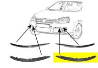 BUMPERLIJST LINKS BUMPER Lijst Onder Primer 5886481
