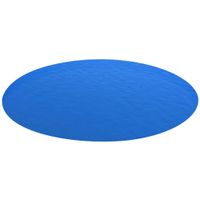 VidaXL Zwembadzeil rond 488 cm PE blauw