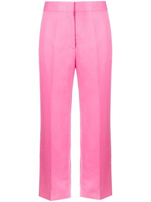 MSGM pantalon de tailleur à coupe courte - Rose