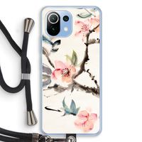 Japanse bloemen: Xiaomi Mi 11 Lite Transparant Hoesje met koord