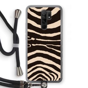 Arizona Zebra: Xiaomi Redmi 9 Transparant Hoesje met koord